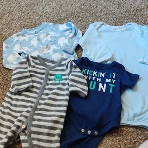 Bundle baby boy sleepers onesie